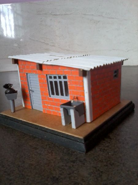 mini casa de alvenária